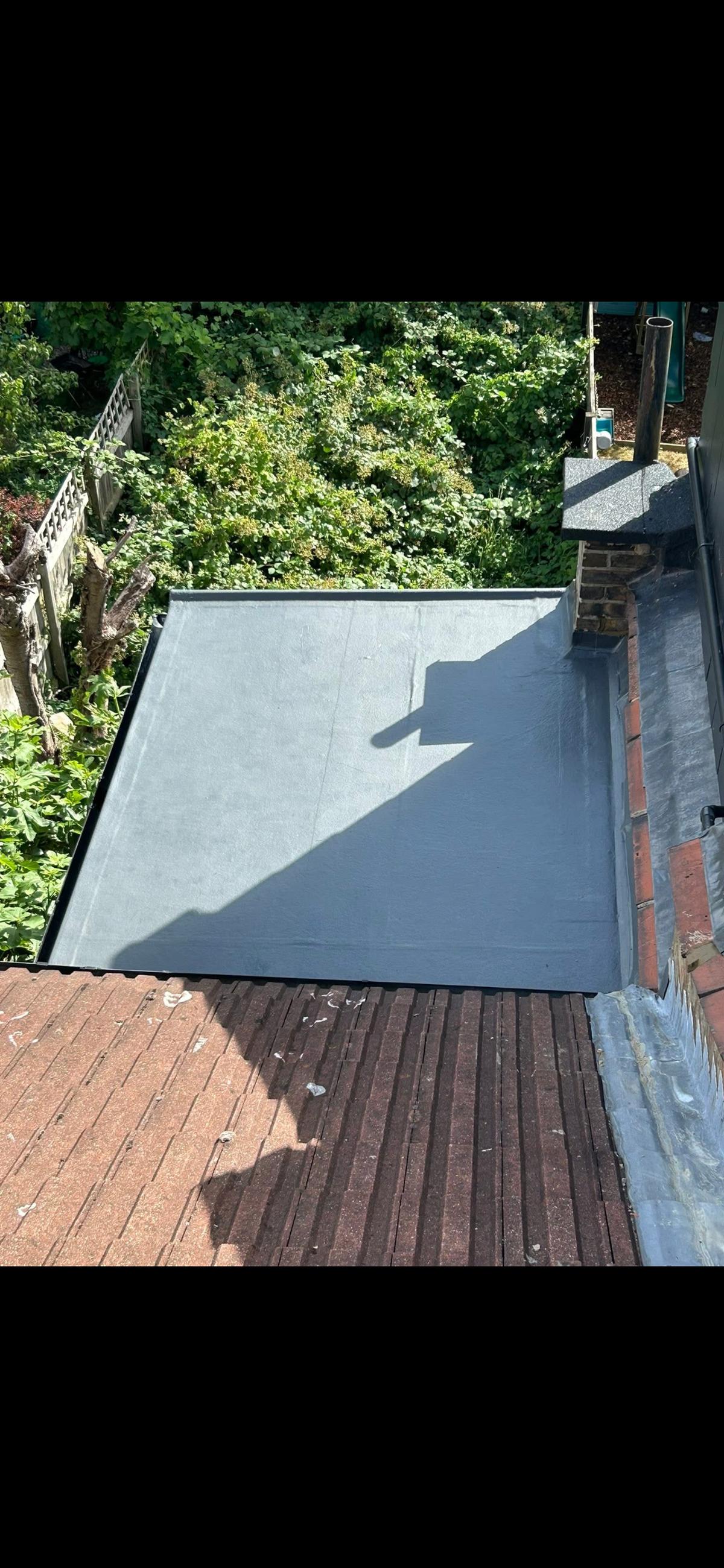 Completed GRP roof