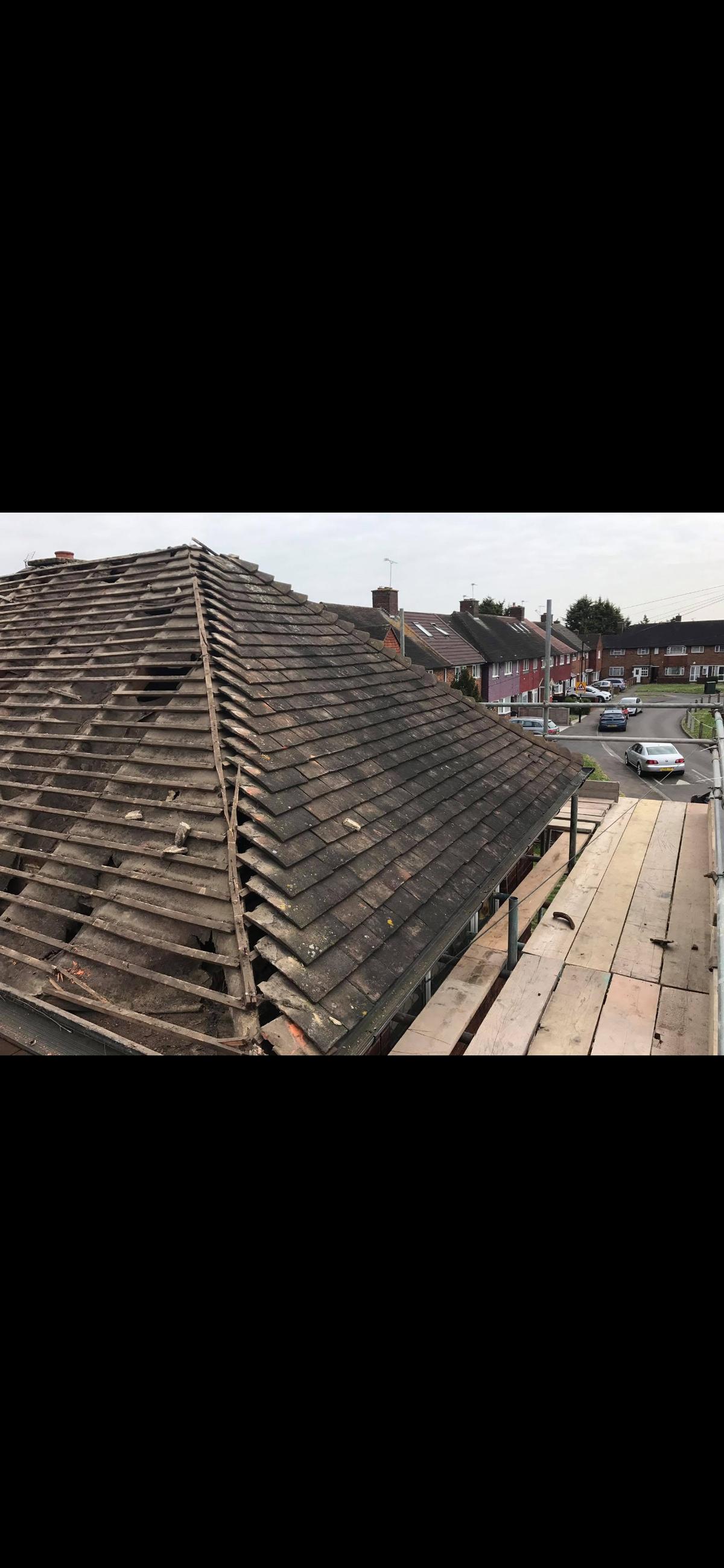 Old roof before