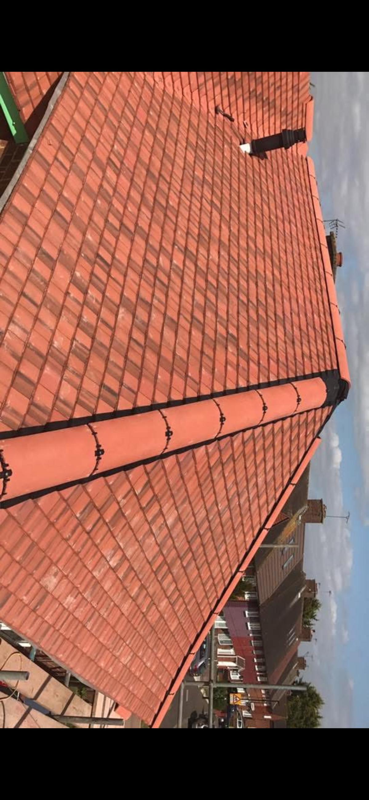 Completed roof