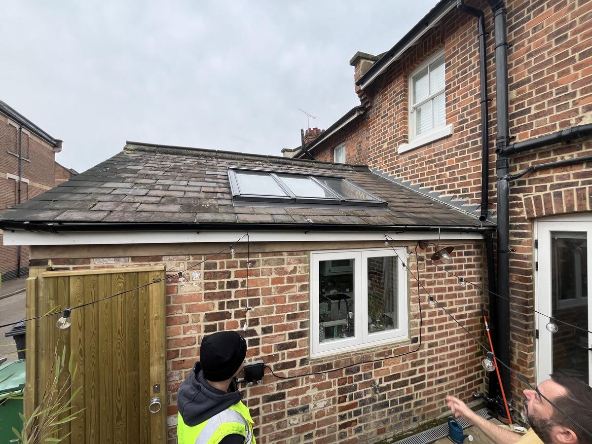 Slate roof survey