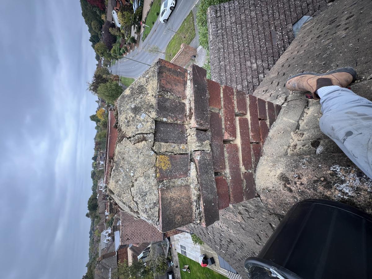 Cracked chimney