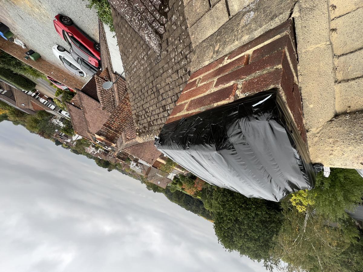 Emergency chimney cover