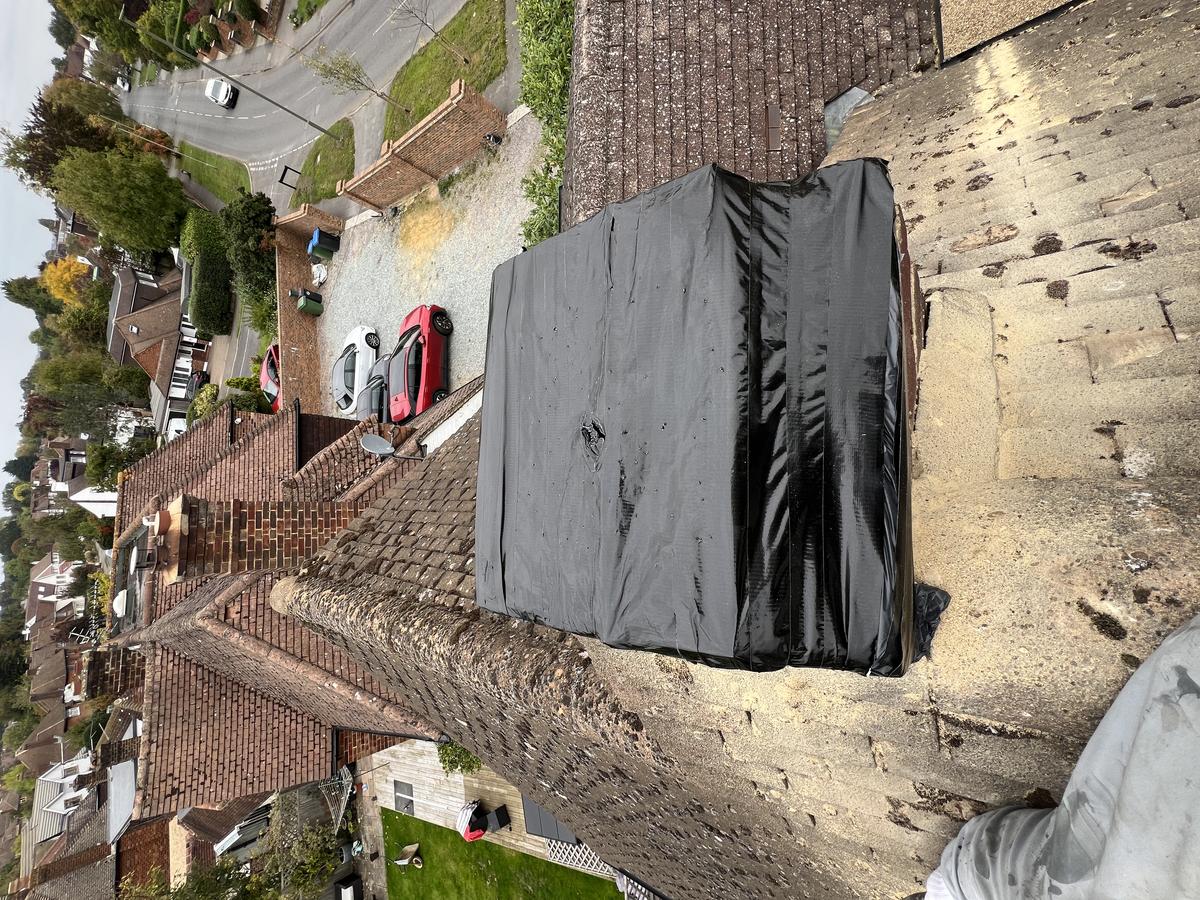 Emergency chimney cover